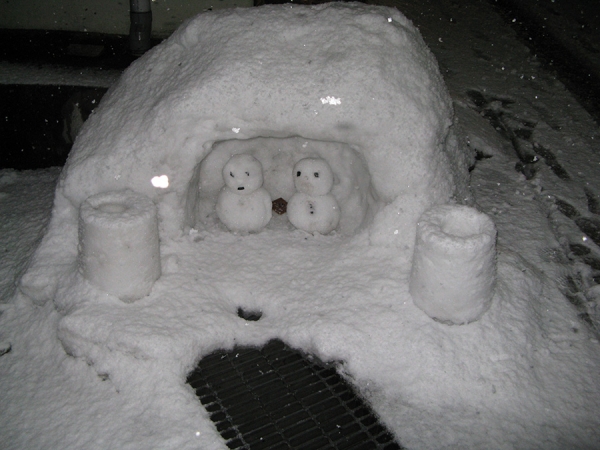 Outside of the Okonomiyaki restaurant