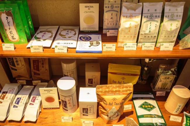 Tea Selection at Ippodo Tea New York City