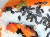 Honey,thyme Roasted Carrot, Red Pepper & Spring Onion Uramaki